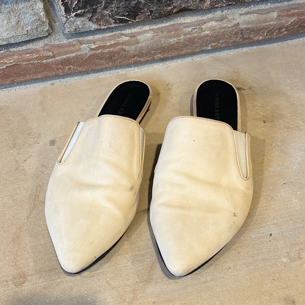 Jenni Kayne Oiled Leather Mule in Natural